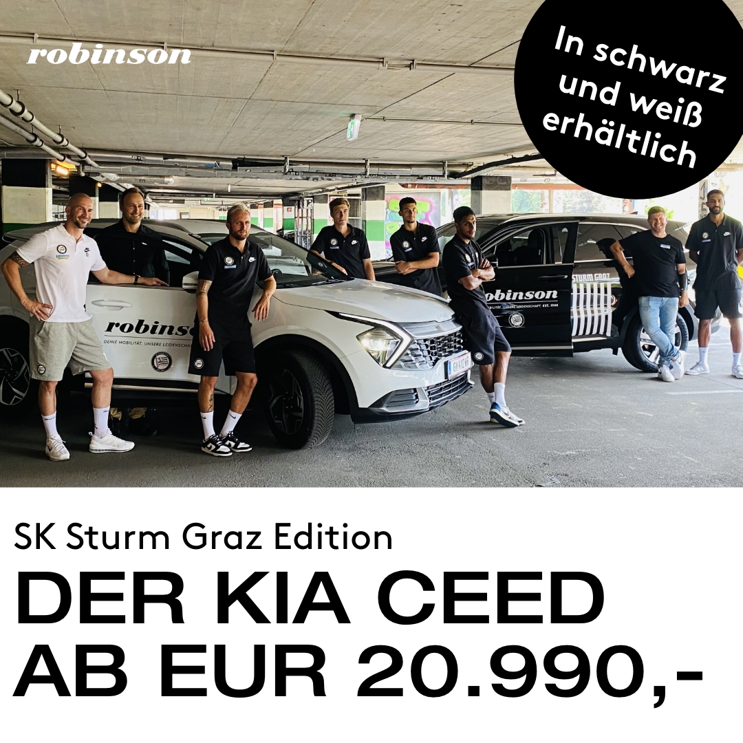 Der Kia Ceed SK Sturm Graz Edition